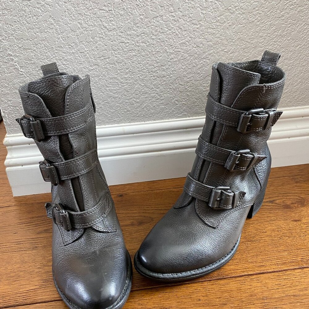 Vince Camuto Dassia Boot Buckles Grey